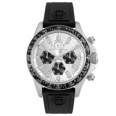 Abbildung von Philipp Plein Herren Analog Quarz Uhr mit Silikon Armband 7630615129884