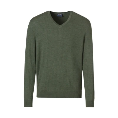 Abbildung von Olymp Strickpullover, Herren, Größe: Large, Dark green