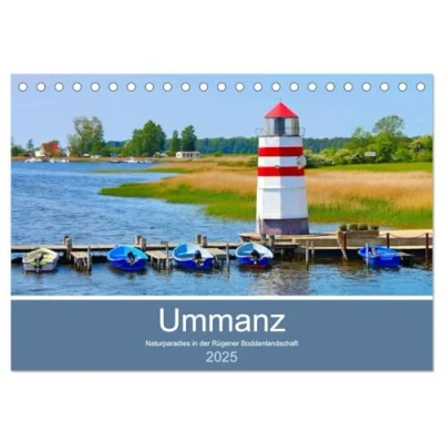 Abbildung von Ummanz Naturparadies in der Rügener Boddenlandschaft (Tischkalender 2025 DIN A5 quer), CALVENDO Monatskalender