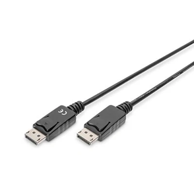 Abbildung von DIGITUS Displayport Kabel Full HD 1080p/60Hz 5m mit Verriegelung 1.1a Kompatibel PC, Monitor, Gaming Grafikkarte