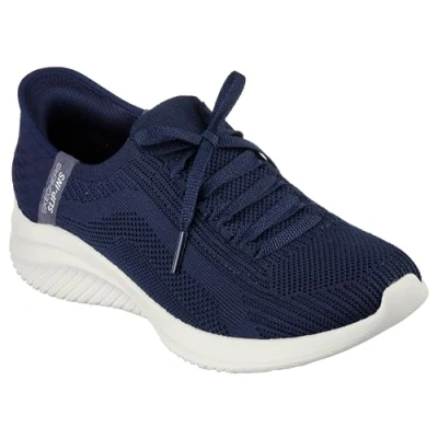 Abbildung von Skechers Wide Fit Ultra FLEX 3.0 Sneaker low, Damen, Größe: 39, Navy/mint Schuhe