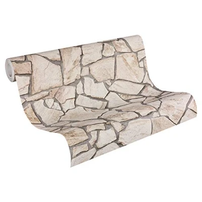 Abbildung von living walls Vliestapete &quot;Best of Wood`n Stone 2nd Edition&quot;, Steinoptik, Steintapete leicht strukturiert matt Backstein