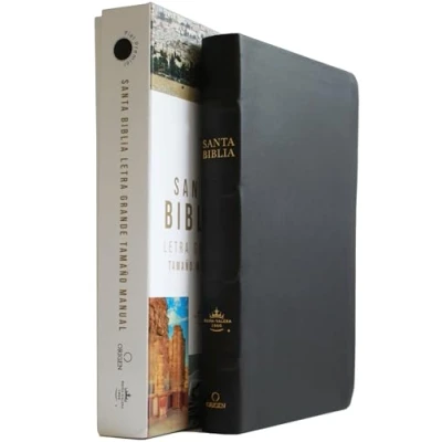 Abbildung von Biblia RVR 1960 letra grande tamaño manual, Piel Premier negro / Spanish Bible Handy Size Large Print Bonded Leather Black