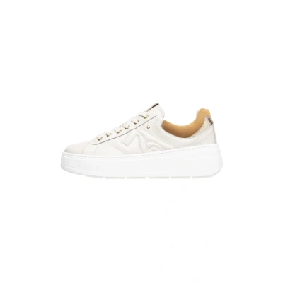 Abbildung von Nero Giardini E513090D Damen Sneaker aus Leder und technischem Material, Knochen, 38.5 EU