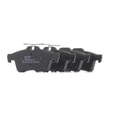 Abbildung von HERTH+BUSS JAKOPARTS J3613019 Bremsbelagsatz Hinterachse mit Anti Quietsch Blech, Klammern VOLVO: V50, S40 II, MAZDA: 3 Hatchback, Limousine