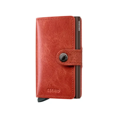 Abbildung von Secrid Miniwallet Vintage Orange Kostenlose Gravur