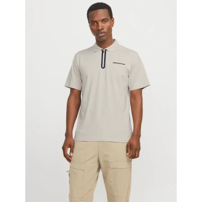 Abbildung von Jack &amp; Jones Poloshirt, Herren, Größe: Large, Moonbeam