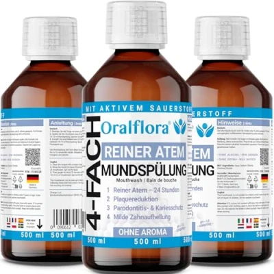 Abbildung von 3x Hocheffektive Mundspülung 500ml mit Chlordioxid CDL frischer Atem 24h Mundwasser
