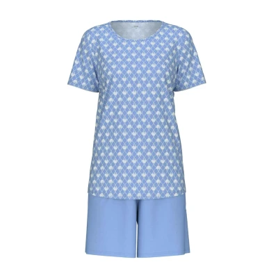 Abbildung von CALIDA Shell Nights Kurz Pyjama Damen, aus 100% Baumwolle