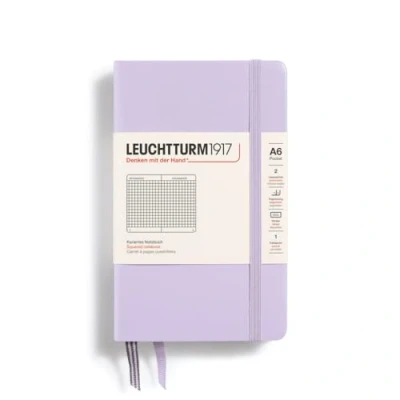 Abbildung von LEUCHTTURM1917 368148 Notizbuch Pocket (A6), Hardcover, 187 nummerierte Seiten, Lilac, Kariert