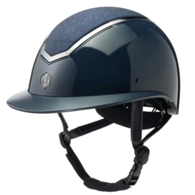 Abbildung von Charles Owen Reithelm Kylo Sparkly Wide Peak Navy Gloss/Pewter 52 55cm