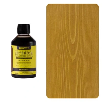 Abbildung von Littlefair&#039;s Holzlasur 250ml Innen Holz Lasur Für Natürliche Holzmaserung Wasserbasierte Wood Stain Schnell Trocknend &amp; Umweltfreundlich Farbe: Goldene Kiefer