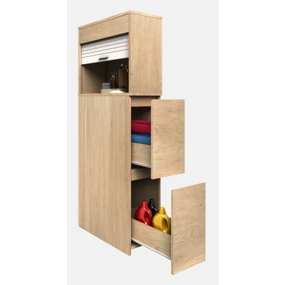 Abbildung von VCM Midischrank Holz Badmöbel Nischenschrank Schublade Tasalo (1 St)