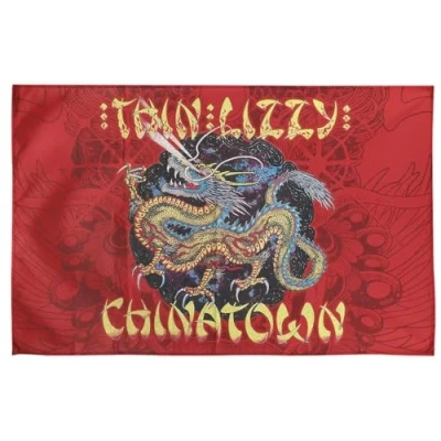 Abbildung von Thin Lizzy Chinatown Unisex Flagge Multicolor 100% Polyester Band Merch, Bands