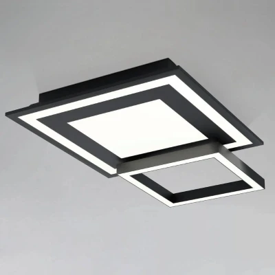 Abbildung von Eglo 99312 Smarte Deckenleuchte SAVATARILA C schwarz L:45 B:45 H:7cm dimmbar 2700 6500K mit Connect Funktion