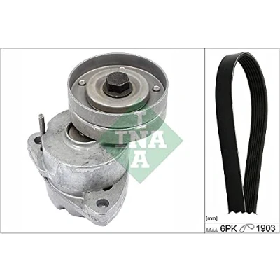 Abbildung von INA 529 0091 10 Keilrippenriemensatz Generatorfreilauf prüfen und ggf. erneuern OPEL: Vectra B Limousine, Astra F CC, Omega Limousine
