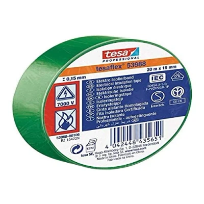 Abbildung von tesa 53988 00106 00 Isolierband ® Professional Grün (L x B) 20 m 19 mm 1 St. (53988 00)