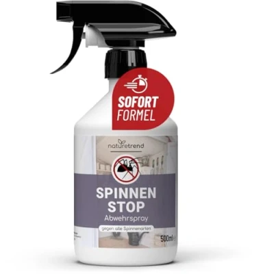 Abbildung von naturetrend Spinnen Stop 500ml Spinnenspray Insektenspray zur Spinnenabwehr I Anti Nicht färbend Stop, Spinnenentferner für Haus, Garten, Garage &amp; Auto