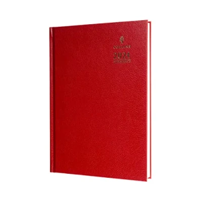 Abbildung von Collins Standard Schreibtisch 2024 Terminkalender A5 Tag pro Seite Business Diary (Termine) Geschäftsplaner und Organizer Januar bis Dezember Terminplaner Täglich Rot A53.15 24