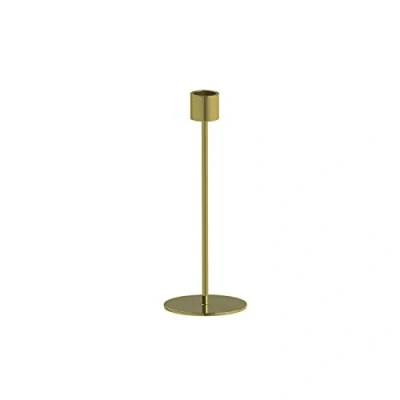 Abbildung von Cooee Design Kerzenleuchter Candlestick aus Metall in der Farbe Messing, Maße: 8cm x 21cm, HI 029 01 BR