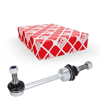 Abbildung von febi BILSTEIN 28467 Koppelstange Hinterachse links, rechts 157,8 M12 x 1,25 Plus mit selbstsichernder Mutter Stahl schwarz