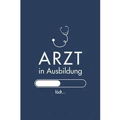 Abbildung von Arzt in Ausbildung: Notizbuch für angehende Ärzte / Medizinstudenten 120 Seiten Kariert (ca. DIN A5) Tagebuch Tagesplaner Terminkalender Geschenkidee