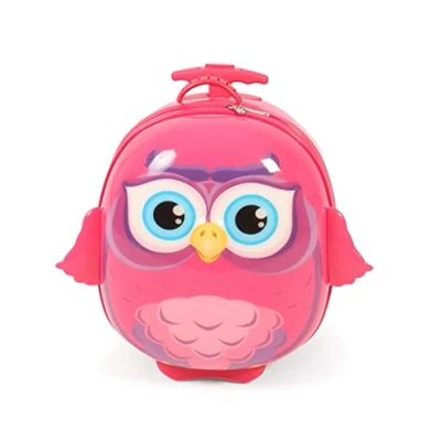 Abbildung von CHIC2000 Kinderkoffer &quot;Bouncie, Eule, Pink&quot;, 2 Rollen, Hartschalen Trolley