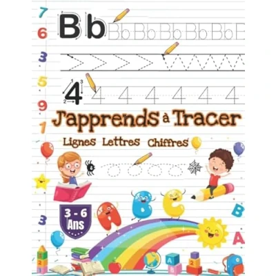 Abbildung von J&#039;apprends à Tracer: Cahier d&#039;écriture moyenne et grande section, Apprendre tracer les lignes, lettres chiffres 3 6 ans.