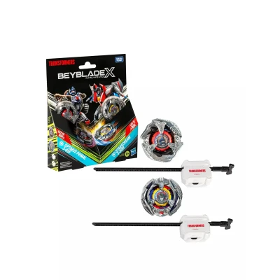 Abbildung von Beyblade X Transformers Collab Optimus Primal 3 60F vs. Starscream 80N Multipack