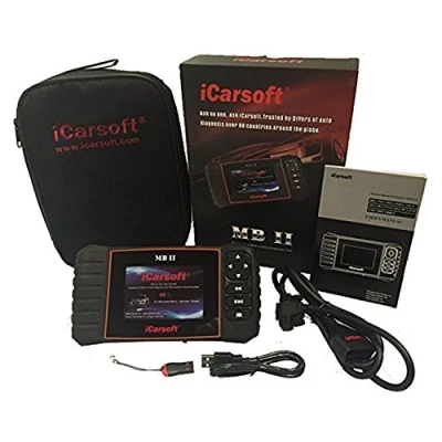 Abbildung von iCarsoft MB II Diaganosegerät OBD2 Benz Diagnose Fehler lesen und löschen Öl Service Rückstellung SBC DPF Reset