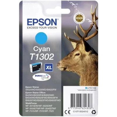 Abbildung von Epson Tinte Cyan T1302XL (C13T13024012)