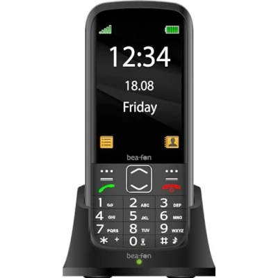 Abbildung von Beafon, SL270, Silverline, Handy, Bartype, Tastentelefon, Seniorentelefon mit SOS Notruftaste, 3,5&quot; Zoll (8,89cm) Display, Farbe schwarz