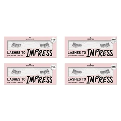 Abbildung von essence Bandwimpern LASHES TO IMPRESS 03, Packung, 4 tlg.