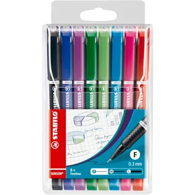 Abbildung von STABILO Fineliner SENSOR 0,3 mm 8er Set