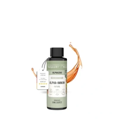 Abbildung von alphazoo Alpha Immun Premium Futteröl für Katzen 100ml Mit Omega 3 &amp; natürlichen Ölen Stärkt das Immunsystem, fördert Wohlbefinden gesunde Haut