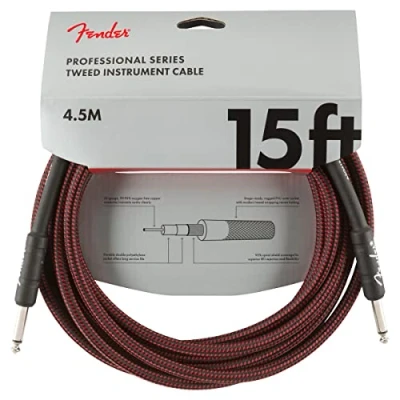 Abbildung von Fender Kabel Professional Series, 4,5m red tweed