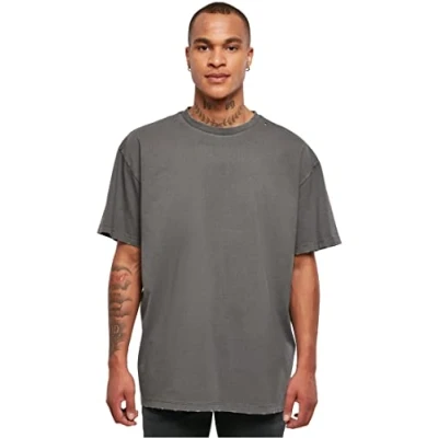 Abbildung von Urban Classics Distressed Tshirt basic, Herren, Größe: Large, Darkshadow
