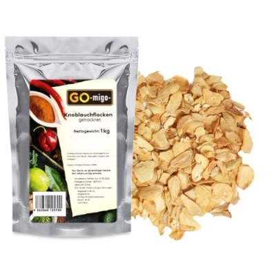 Abbildung von 1000g Knoblauchflocken getrocknet 1kg