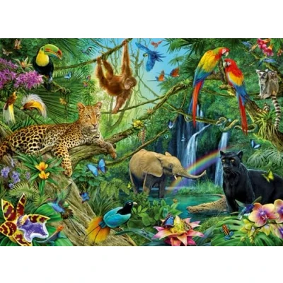 Abbildung von Ravensburger Tiere IM Dschungel Puzzle für Kinder, Größe: One Size, Multicoloured