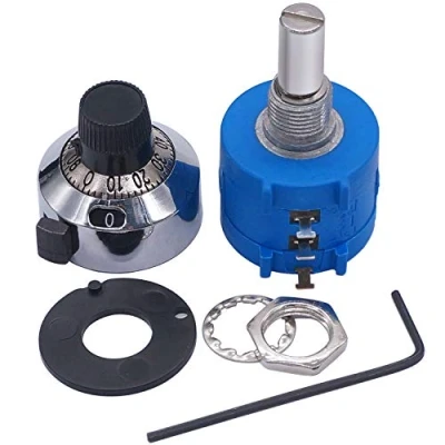 Abbildung von Taiss/10k ohm Potentiometer 3590S 2 103L 10 Gang Drahtwicklung Präzisionspotentiometer, mit einstellbarer Widerstandszählknopf