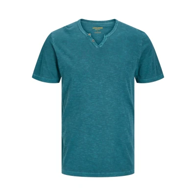 Abbildung von Jack &amp; Jones Jjesplit NECK TEE Tshirt basic, Herren, Größe: XS, Deep teal