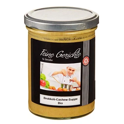 Abbildung von Schrader Brokkoli Cashew Dattel Suppe Bio Vegan &amp; Laktosefrei ohne Konservierungsstoffe Geschmacksverstärker 370g