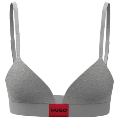 Abbildung von HUGO Triangel BH, Damen, Größe: Small, Medium grey