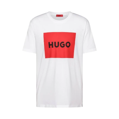 Abbildung von HUGO Dulive Tshirt print, Herren, Größe: Small, White