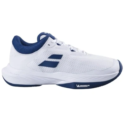 Abbildung von Babolat Tennisschuh für Sandplätze, Herren, Größe: 42, White estate blue Mesh