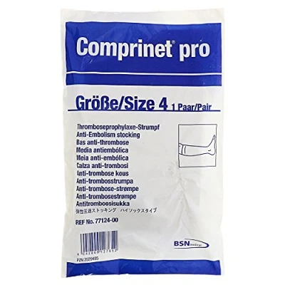 Abbildung von Comprinet pro Strumpf knielang Gr.4 weiß 2 St
