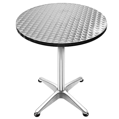 Abbildung von OHMG 2 in1 Stehtisch klappbar Bistrotisch,Esszimmertische,Esstisch,Höhenverstellbarer,70/110cm Hoch Stabil Aluminium,Outdoortisch,Aluminium Bartisch,Partytisch,Wohnzimmer Balkon (Quadrat)