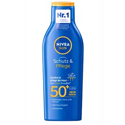 Abbildung von Nivea SUN Protect &amp; CARE Lotion SPF 50 + Sonnenschutz, Größe: 200 ml,
