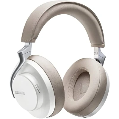 Abbildung von Shure AONIC 50 drahtlose Geräusch Stornierungskopfhörer, Bluetooth 5 Wireless, Ohr Anpassung, 20 Stunden Akkulaufzeit, Fingerspitzensteuerungen Weiß