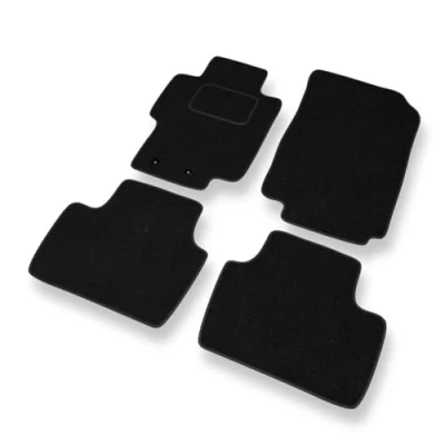 Abbildung von Mossa Fußmatten Auto kompatibel mit Honda Accord VII (2003 2007) schwarz Automatten Autoteppiche 1
